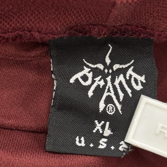 Vintage Prana Men’s Size XL Burgundy Long Sleeve T-Shirt Tee - USA - Picture 3 of 5